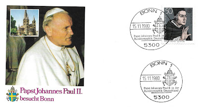 Souvenir philatelique voyage du Pape Jean-Paul II 1980 - Allemagne