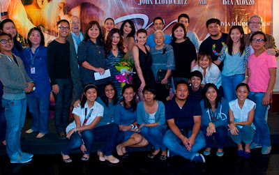 ABS-CBN executives and The Mistress cast and crew during their victory party