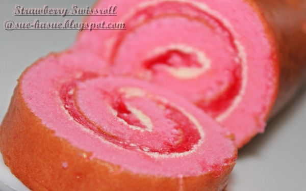 HaSue: I Love My Life: Resepi: Strawberry Swissroll