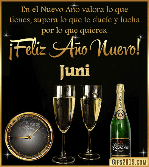 Frases de feliz año nuevo juni