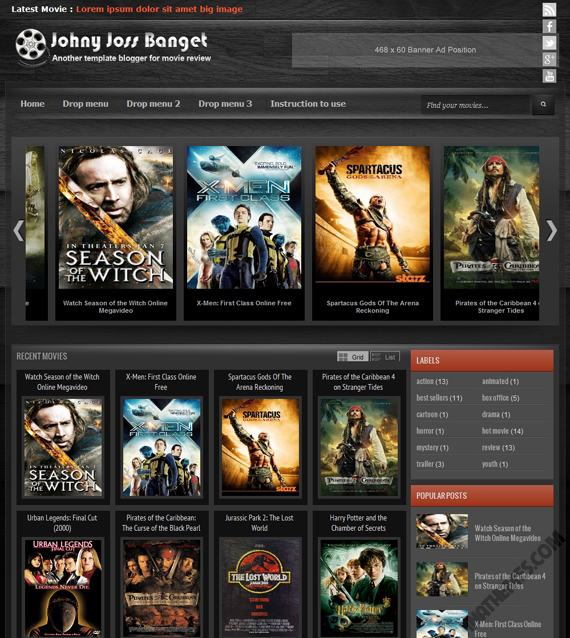 Johny Joss Banget Blogger Template