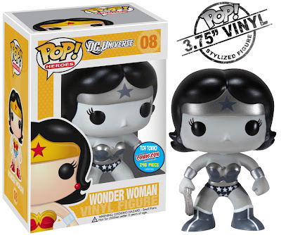 Toy Tokyo New York Comic-Con 2010 Exclusive Black and White Wonder Woman Pop! Heroes Vinyl Figure by Funko