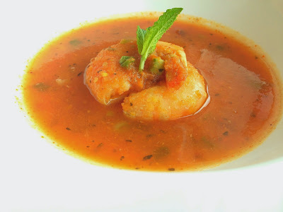 Shrimp Tomato Pepper Soup