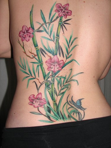 It is always attractive to show your orchid flower tattoo on your body,