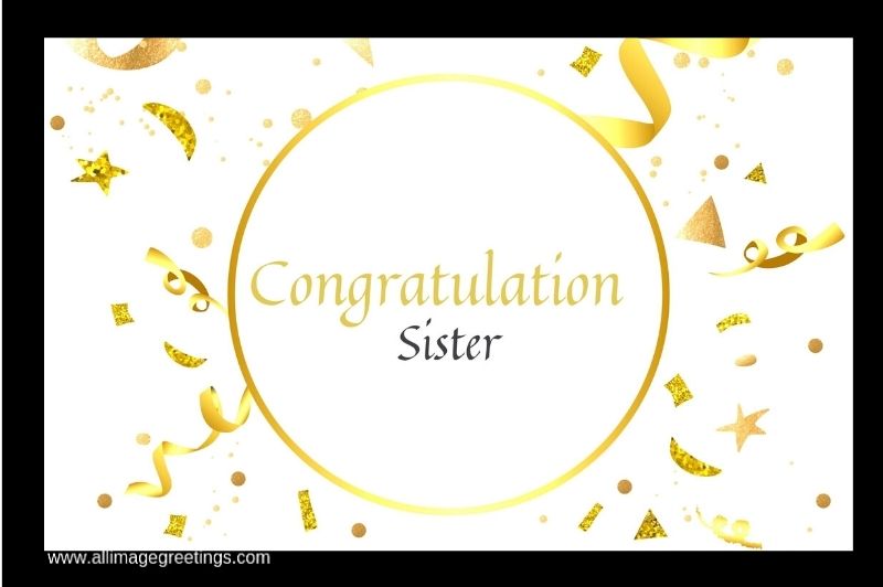 Congratulation sister