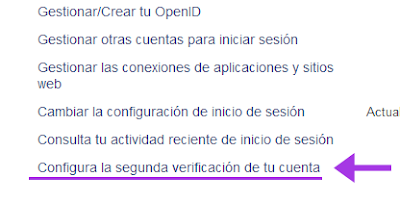 segunda verificacion yahoo