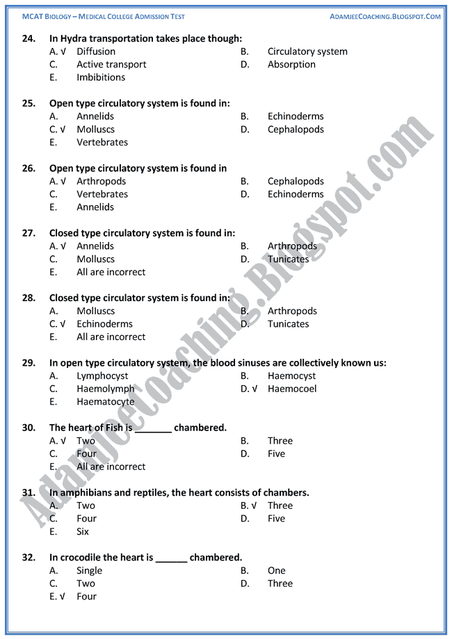 transport-biology-mcat-preparation-notes