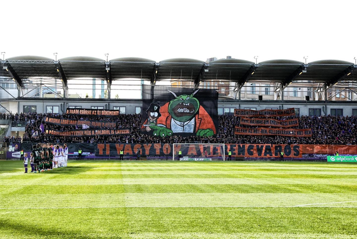 Képekben a Ferencváros–Újpest derbi