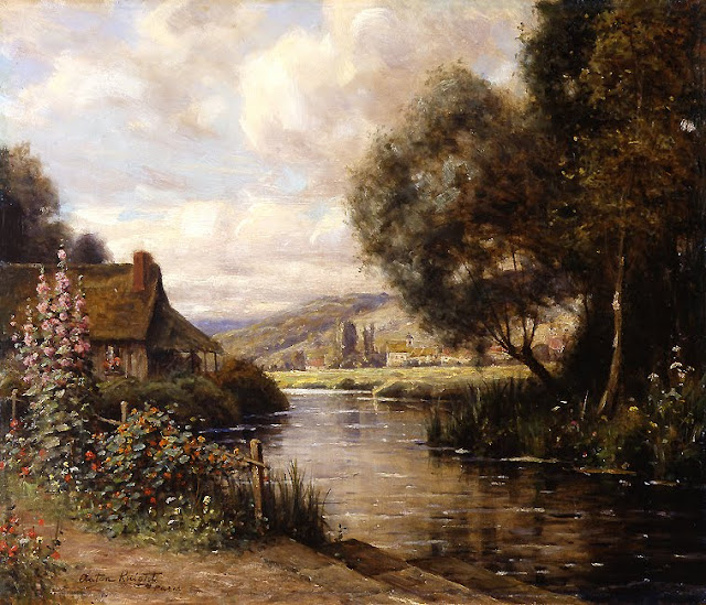 Landscape Painting by American Artist Louis Aston Knight