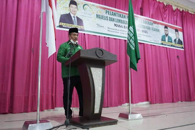 Wabup Hadiri Pelantikan PD Majelis Lembaga Al-Washliyah Kabupaten Asahan Masa Bakti 2020-2025