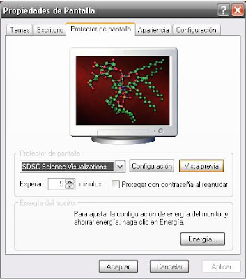 Screensaver ciencia