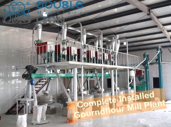 10TPDStone Ground Flour Mill Plant For Lingbao Customer-Zhengzhou Double-lion