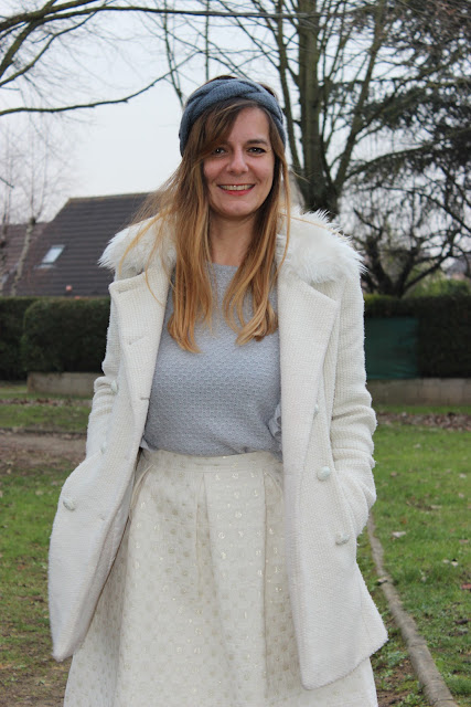 Défi look porter du beige, bandeau, look du jour, les petites bulles de ma vie