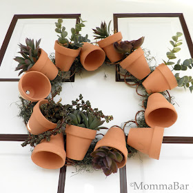 DIY Flower Pot Wreath | Featured on Tried & Twisted