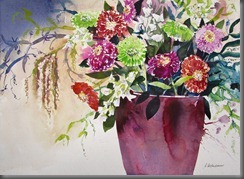 Zinnien_Aquarell_Blumen