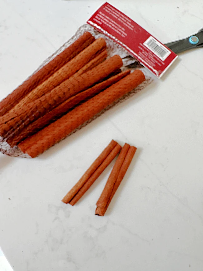 package of cinnamon sticks
