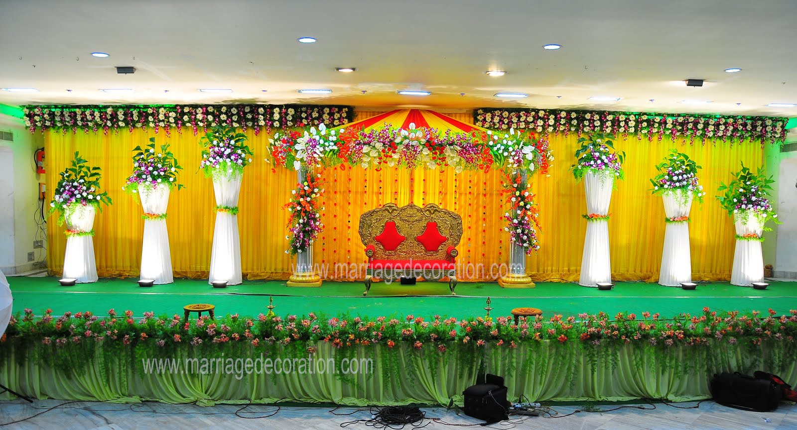 flower stage decorations for weddings