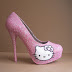 Cute Hello Kitty High Heels Shoes For Girls