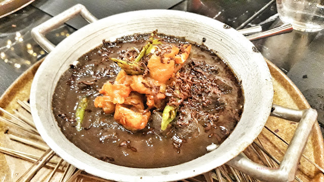 Dinuguan with Grated Dark Chocolate