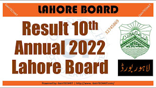 Bise lahore board matric result 2022 - 32745869