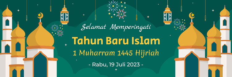 banner tahun baru islam 2023 download gratis