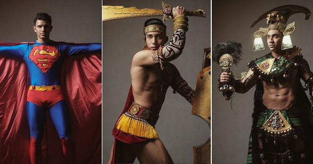 38 Finalis Mister Global 2019 Bergaya Sakan Dengan National Costume Lagak Ala Superhero