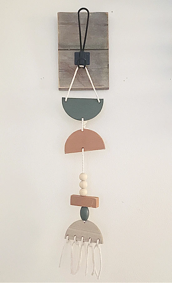 wall hanging on hook