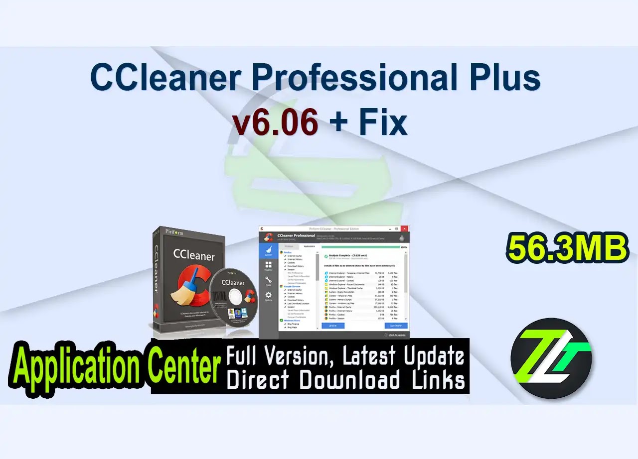 CCleaner Professional Plus v6.06 + Fix