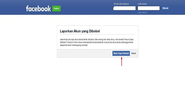 Cara Laporkan Masalah Masuk Facebook di Bobol