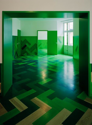 Pisos de madera Parquet con mucho Color