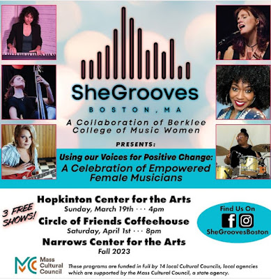 She Grooves Boston scheduled performances Mar 19 & Apr 1