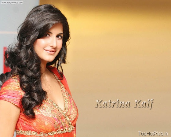 Katrina Kaif Sexy Wallpapers in Orange Dress 2