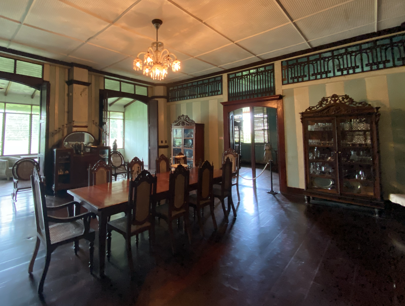 Comedor or dining area of the Alunan-Lizares Ancestral House or Balay Tana Dicang in Talisay, Negros Occidental, 2022 (Photo by Elmer Gatchalian)