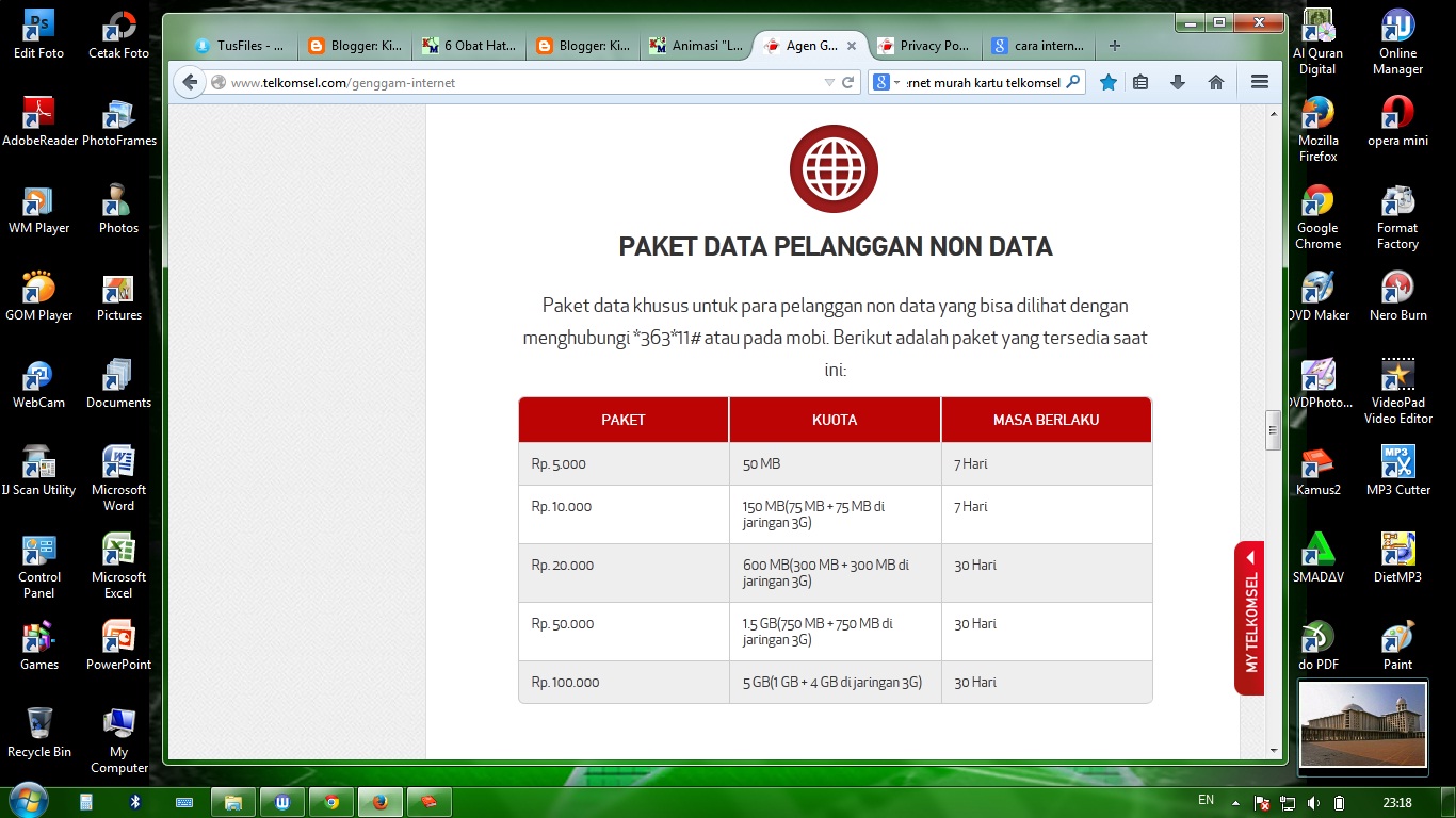 &gt;&gt; Cara Daftar Paket Internet Murah Telkomsel 2014 @ Kios ...