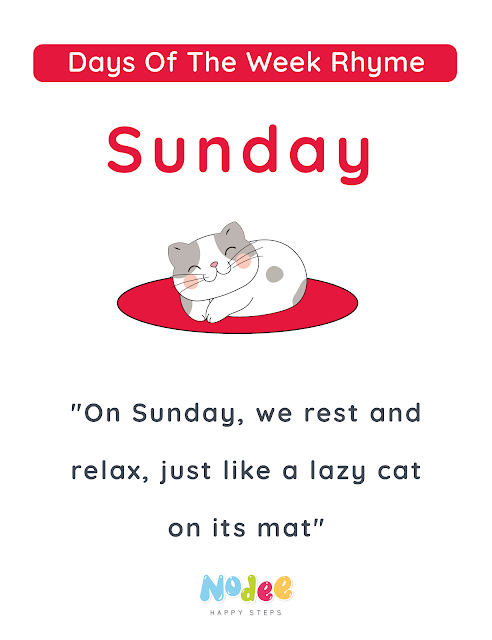 Days of the Week - Sunday - Flashcards for Kids