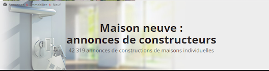 La page d’annonces de l’onglet Construction