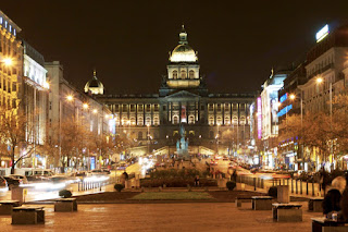 Praça Venceslau em Praga