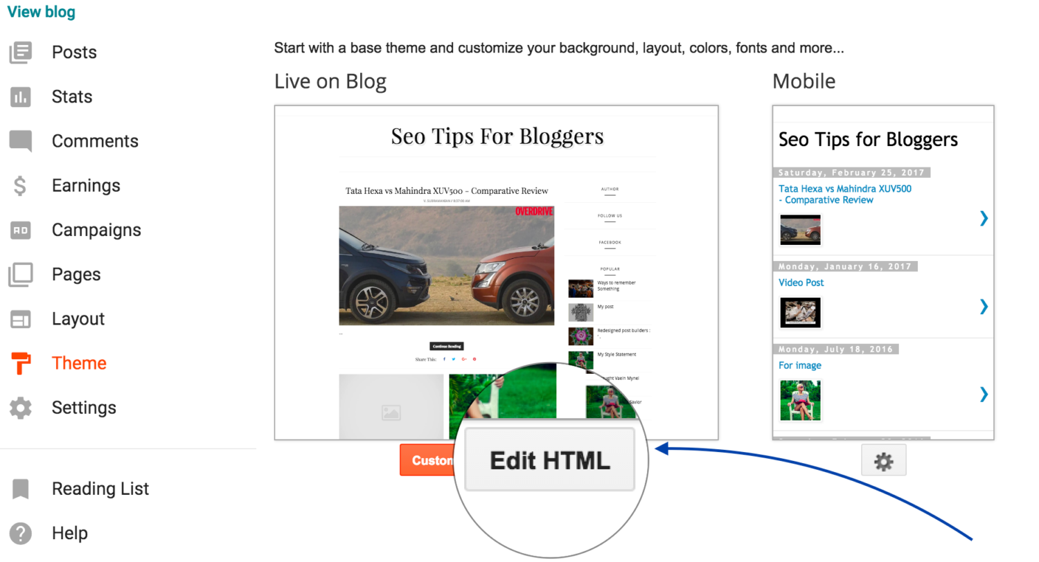 How To Install Blogger Template