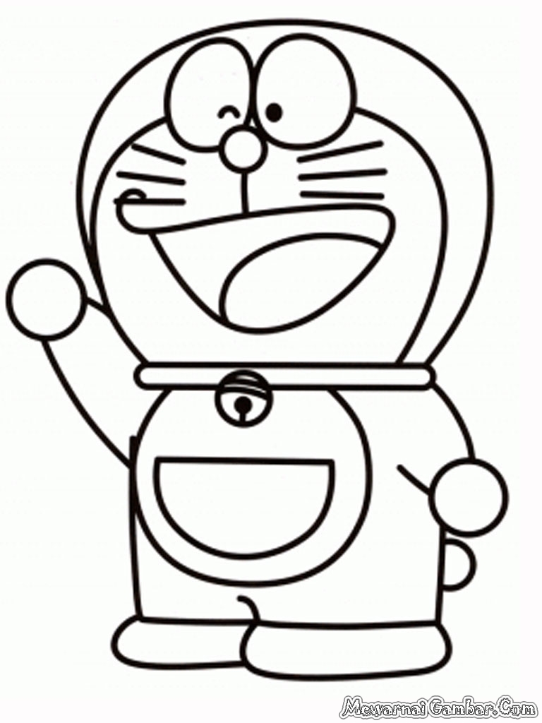 Koleksi Belajar Mewarnai Gambar Kartun Doraemon