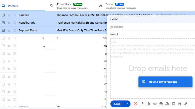 how to add an email attachment on Gmail