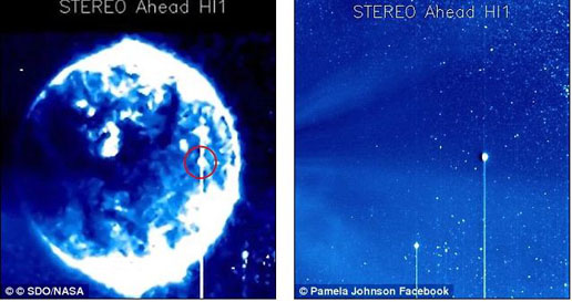 Wahana NASA STEREO Tangkap Objek Biru Misterius Di Depan Matahari