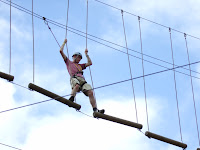 Bradley on the high ropes