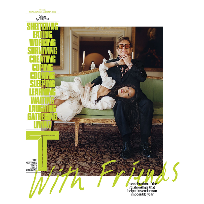 Rina Sawayama on the cover of the New York Times with Elton John | Random J Pop