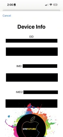 انظر إلى رقم IMEI الخاص بـ iPhone من خلال الرمز السري