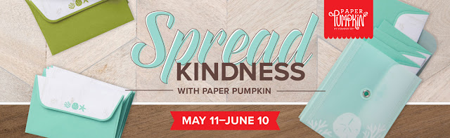 Craft with Beth: Stampin' Up! Paper Pumpkin June 2019 A Little Kindness Title Graphic Banner