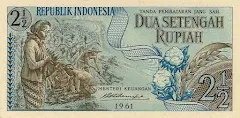 2 1/2 Rupiah 1961 (Soekarno I)