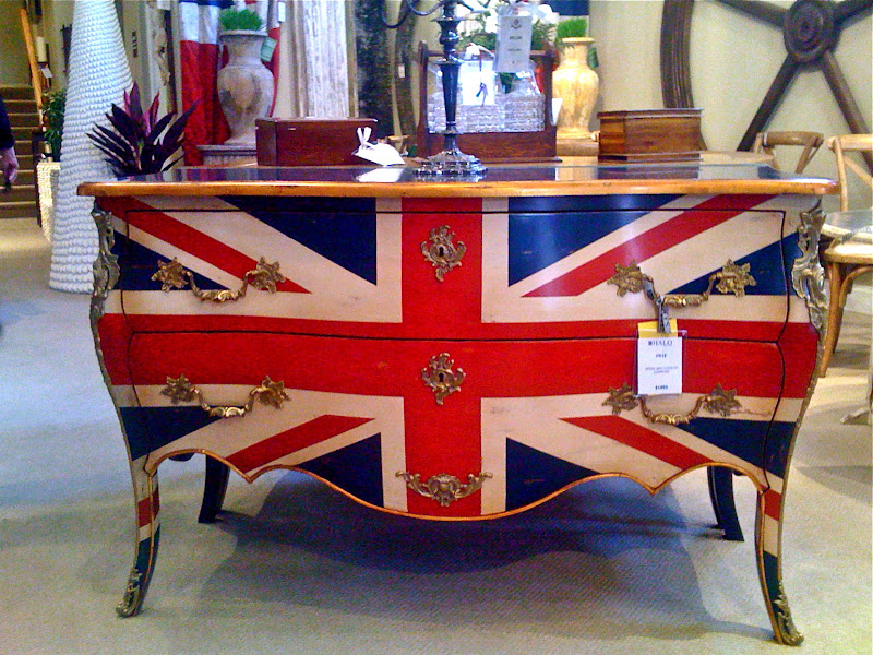 Bristish painted bedroom dresser, Union Jack