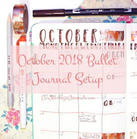 October 2018 Bullet Journal Setup
