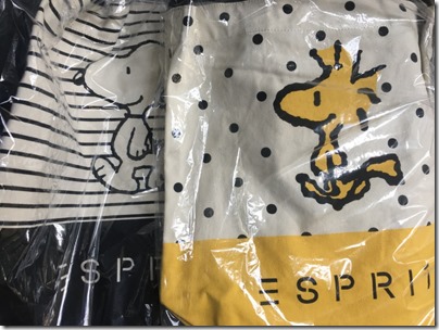 Penauts X Esprit tote bags