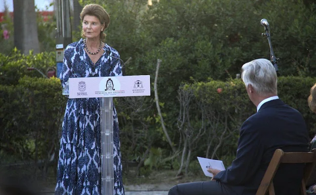 Princess Eleonore, Queen Sofia, Princess Margaretha and Prince Nikolaus. Princess Eleonore wore a mini dress by Maje